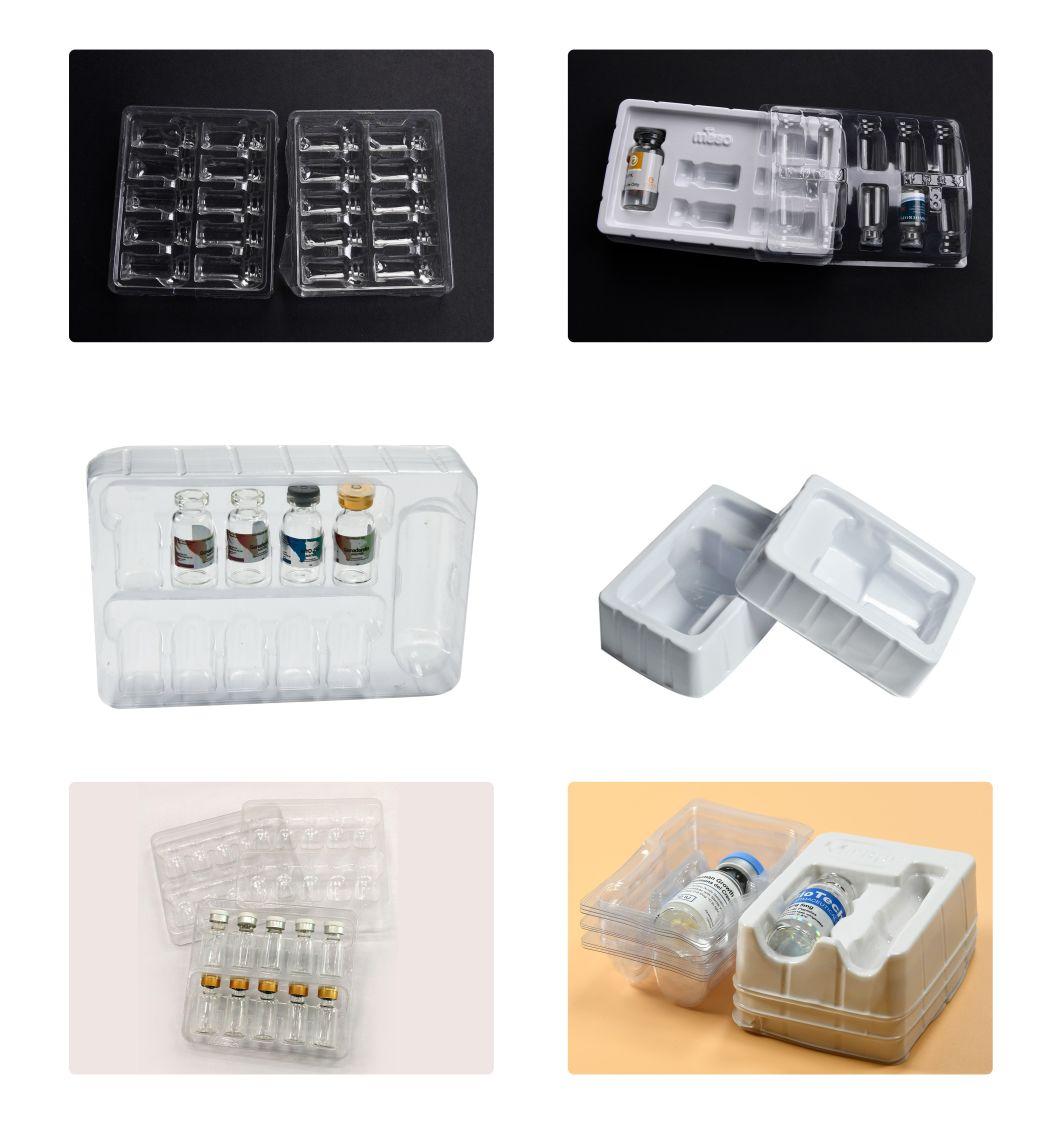 Custom Medication Pharmaceutical Plastic Blister Inner Packaging for 2ml 3ml 5ml Vials
