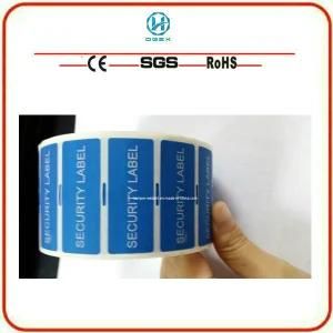 Customized Logo Printing Tamper Evident Stickers