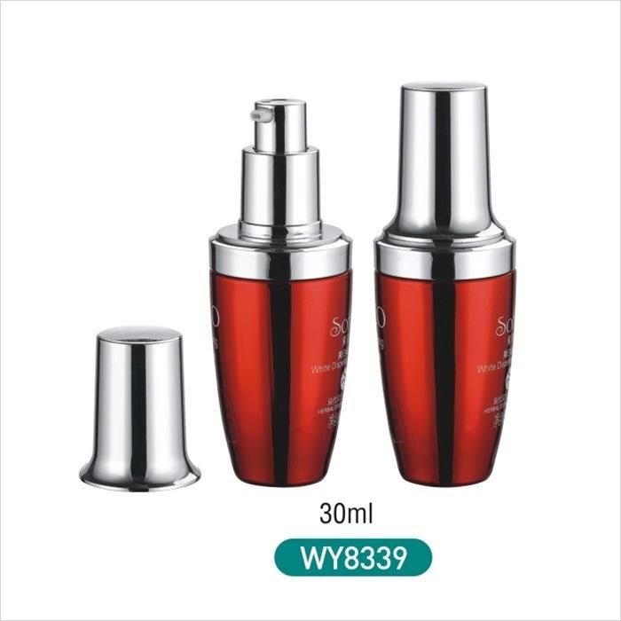 30ml Glass Essential Oil Sprayer Bottle Red Glass Bottles with Shiny Silver Aluminum Cap