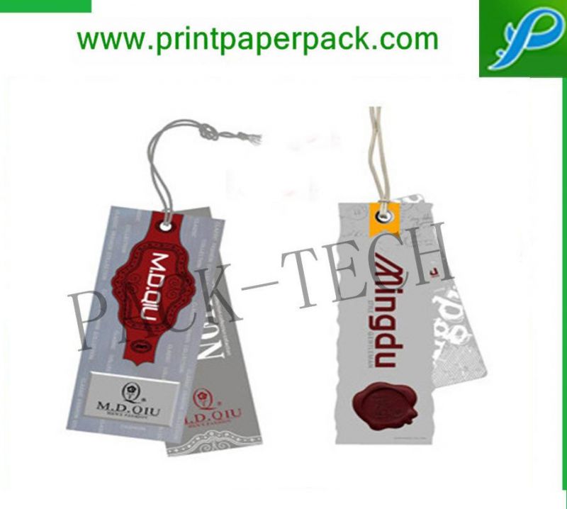 Fashionable Brand Name Tag, Cardboard Paper Clothing Hang Tag with Logo