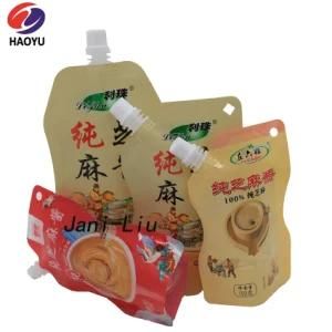 Plastic Packaging Spout Pouch Packaging Bag of Food Packaging for 180ml Fruit Juice, Milk, Yoghurt, Beverage, Soft Drink, Water, Honey, Sauce, Ketchup