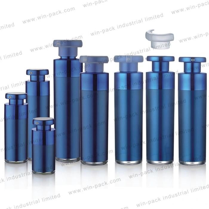 Hot Product Blue Airless Cosmetic Bottle 30ml for Lotion Skincare Packaging