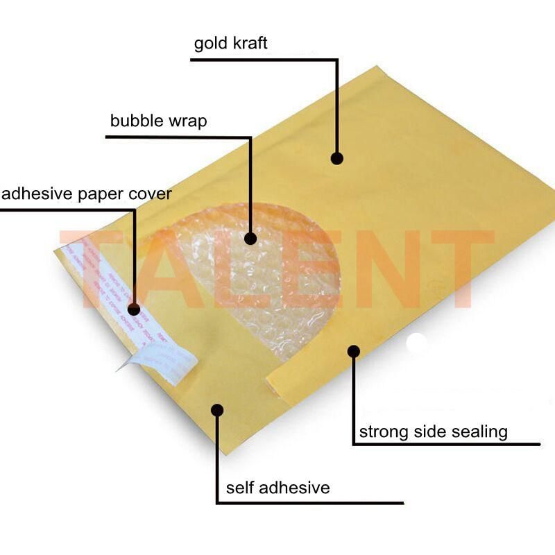 Yellow Kraft Paper Bubble Envelope Express Bag for Packaging