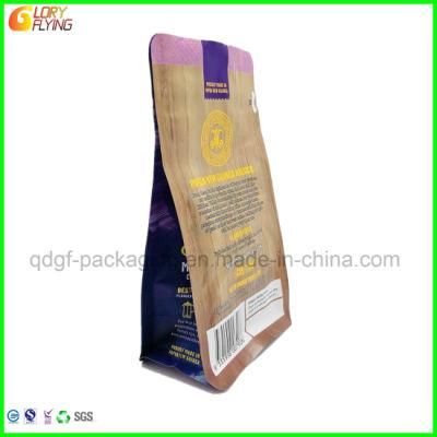 Square Bottom Bag with Eight-Side Seal Food Coffee Bag