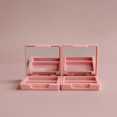 Wholesale Square Single Eyeshadow Holder Case Mirror Eye Shadow Case Packaging