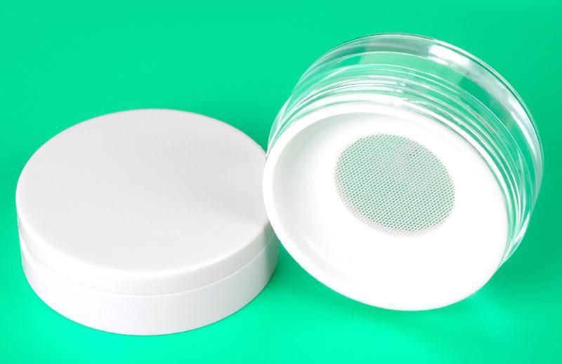 Wholesale Round White Compact Powder Case Loose Powder Case for Loose Powder Packaging