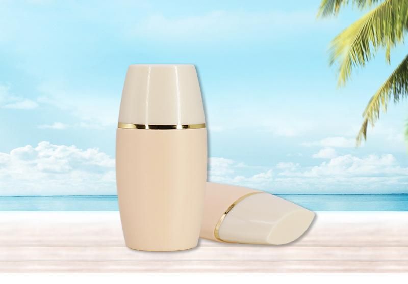 30ml Nude Plastic Sun Cream Tube Sunscreen Bottle with Nozzle