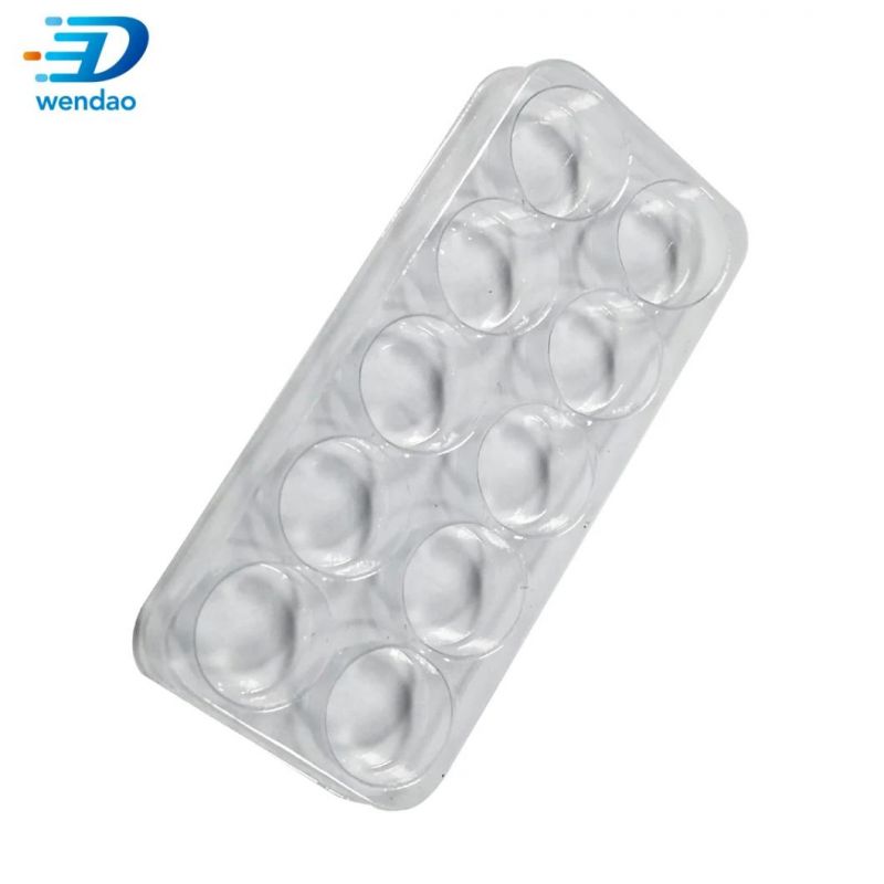 Custom Clear PVC Plastic Hanger Clamshell Double Blister Packaging Box for 2ml Vial