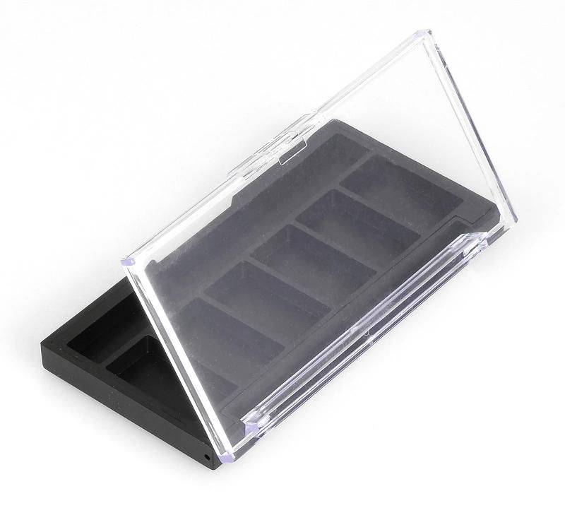 Factory Supply 6 Hole Delicate Simple Eye Shadow Palette Case for Makeup Packaging