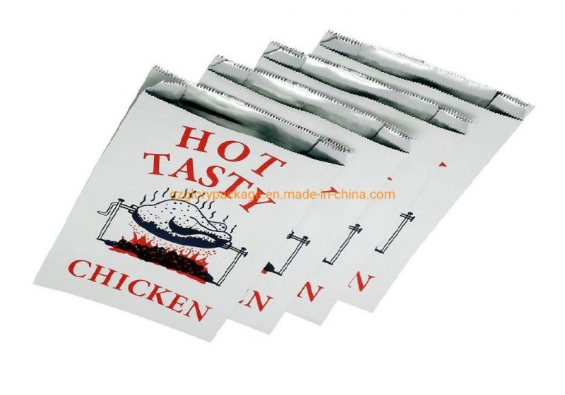 Aluminum Foil Paper Bag Doner Kebab French Fried Grilled Roast Chicken Burger Fast Food Bag