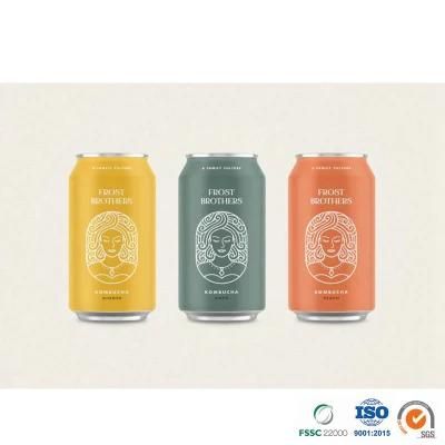 Easy Opened Beverage Customized Printed or Blank Epoxy or Bpani Lining Standard 12oz 355ml Aluminum Can