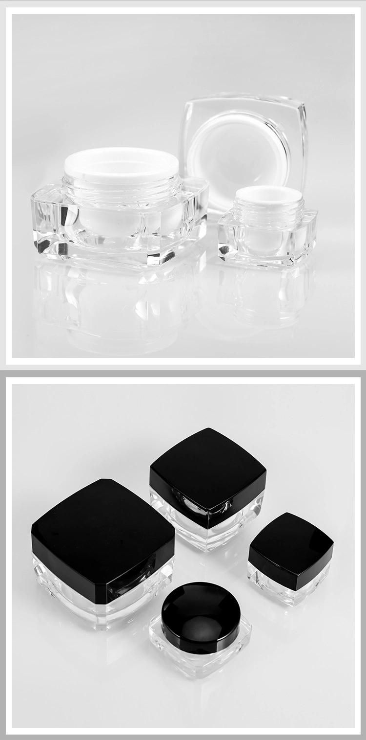 5g 10g 20g 30g 50g Transparent Plastic Cream Jar for Skin Care