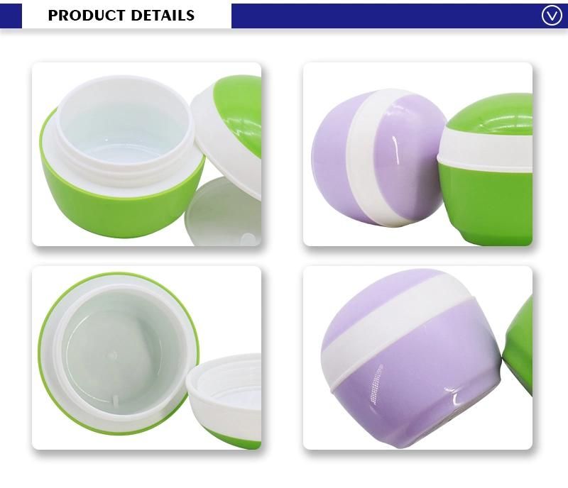 High Quality Green Purple 40g 60g Custom Logo Cream Jars