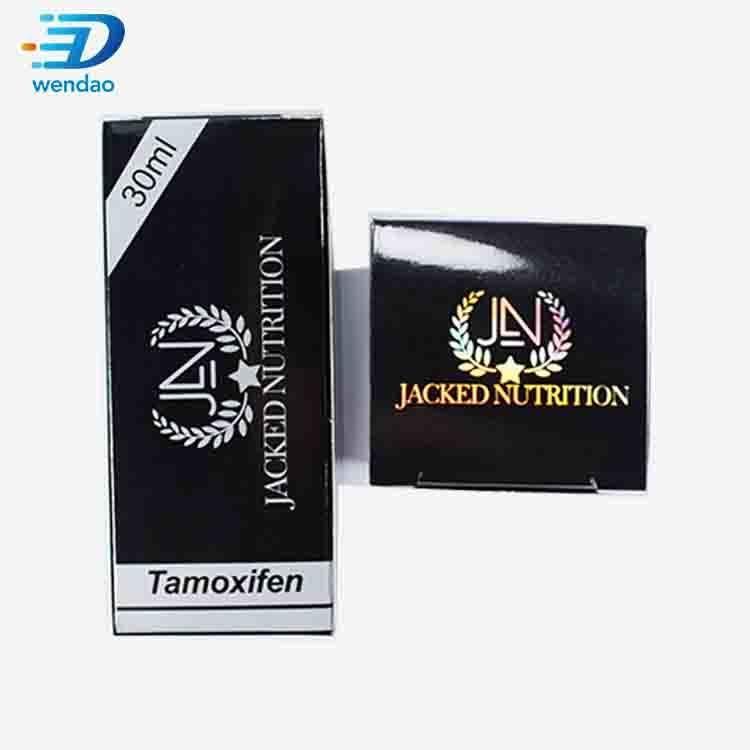 Custom Design Black Printing Small Box Packaging 10ml Vial Box for Steriods