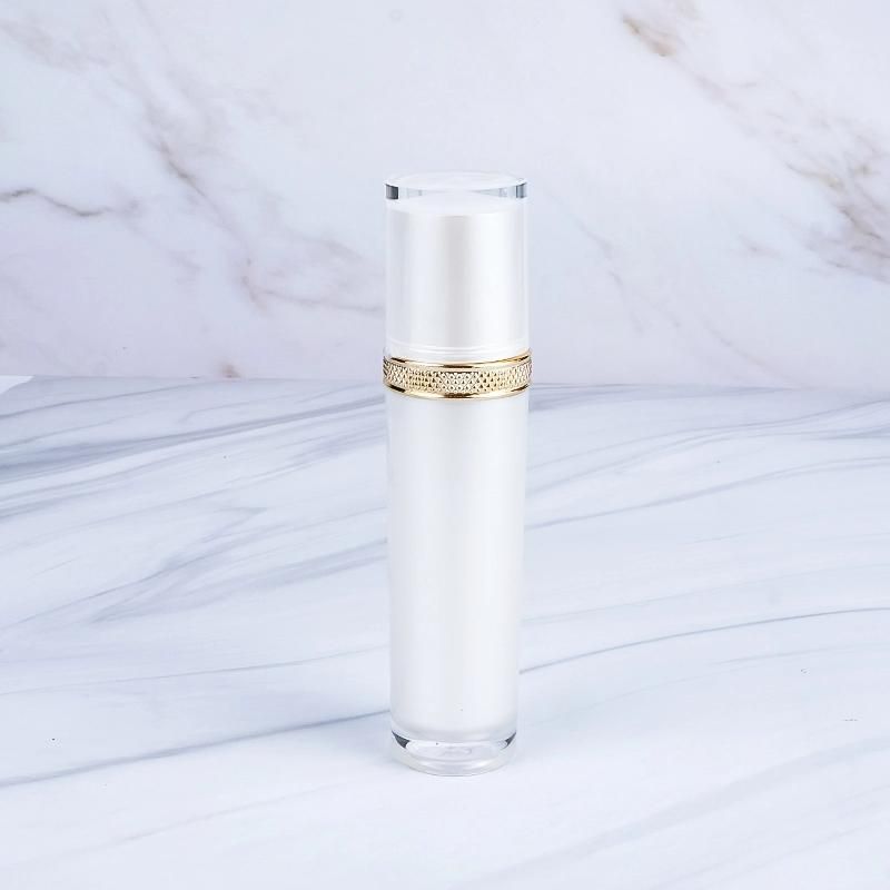 White Luxury Fast Shipping 15ml 30ml 50ml 100ml 120ml Acrylic Cream Bottle Plastic Cosmetic Bottles