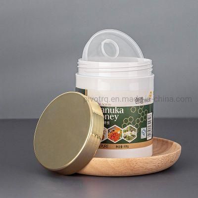 250g 480g 500g 650g White Color Pet Royal Honey Bottle for Packing Royal Honey