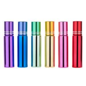 5ml 10ml Glass UV Aluminium Cover Roll on Bottle Electroplating Roll Perfume Bottle / Glass Essential Oil Bottle/Roll on Bottle