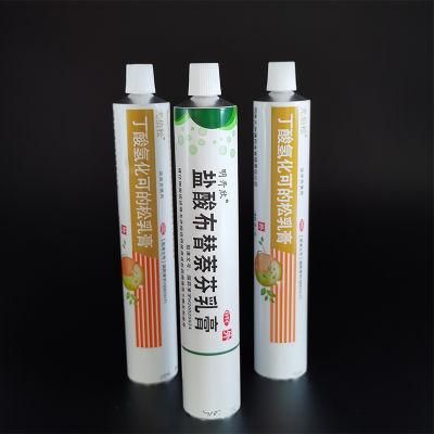 Aluminum Folding Collapsible Printing Packaging for Pharmacy Ointment Cream 100% Environment Friendly Tube