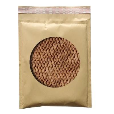 100% Recycled Biodegradable Kraft Paper Cushioning Protected Padded Envelopes Natural Honeycomb Padded Envelopes