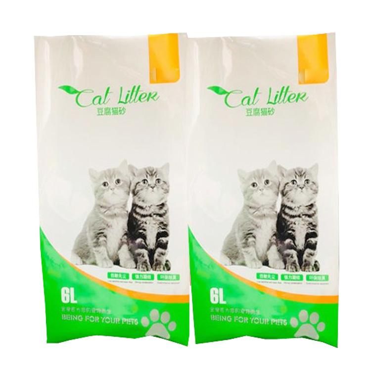 Colorful Design Printing Plastic PE Bags for 6lb 10lb 15lb 20lb 2kg 3kg 5kg Tofu Cat Litter