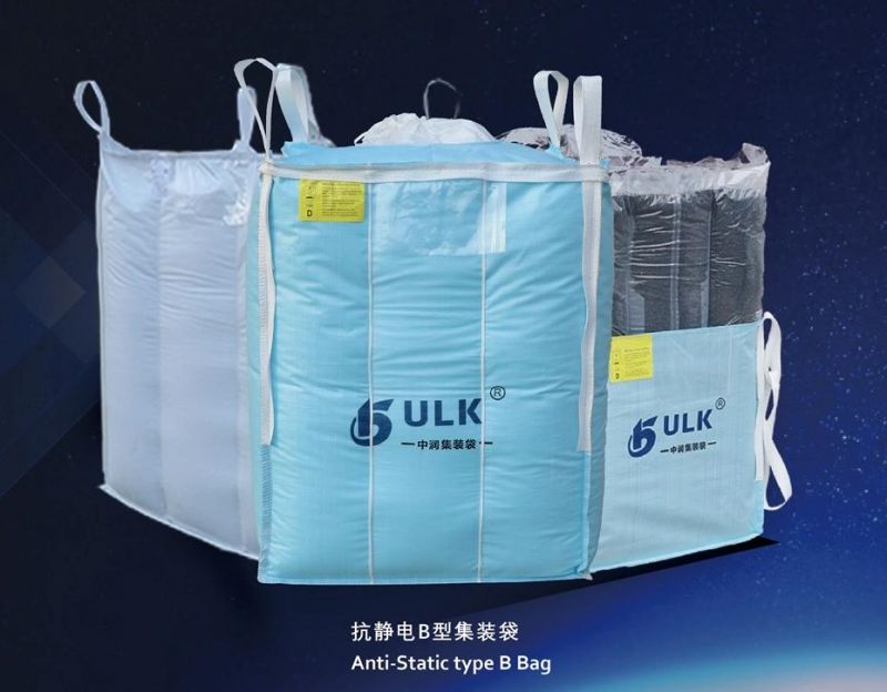 Wholesale 1000kg Waterproof Virgin PP FIBC Bulk Bag for Sand/ Cement 1 Ton Baffled Jumbo Big Bag