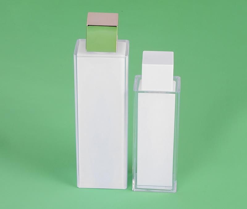 30ml 80ml 100ml 200ml Elegant Plastic Acrylic White Empty Lotion Serum Bottle for Skin Care Product