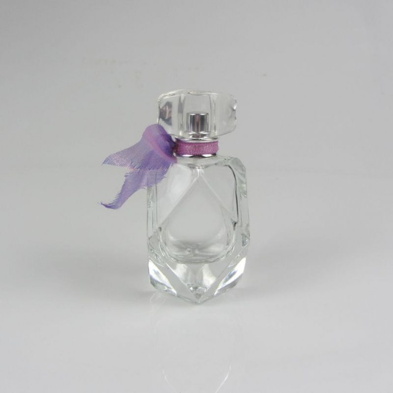 Fashionable Empty Spray Pump Glass Perfume Bottle 55ml