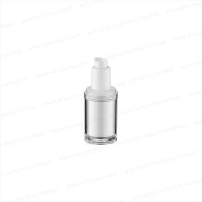 Custom Made White Color 20ml 30ml 80ml Plastic Airless Lotion Serum Pump Bottle