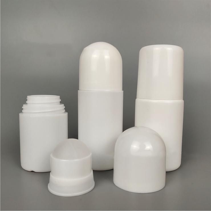 Customized Color 30ml 50ml Empty PE Plastic Deodorant Roll on Bottle