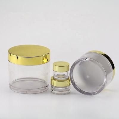 Food Grade 30g 50g 100g Colorful PETG Cosmetic Jar with Bamboo Lids Cream Jar Plastic Jar