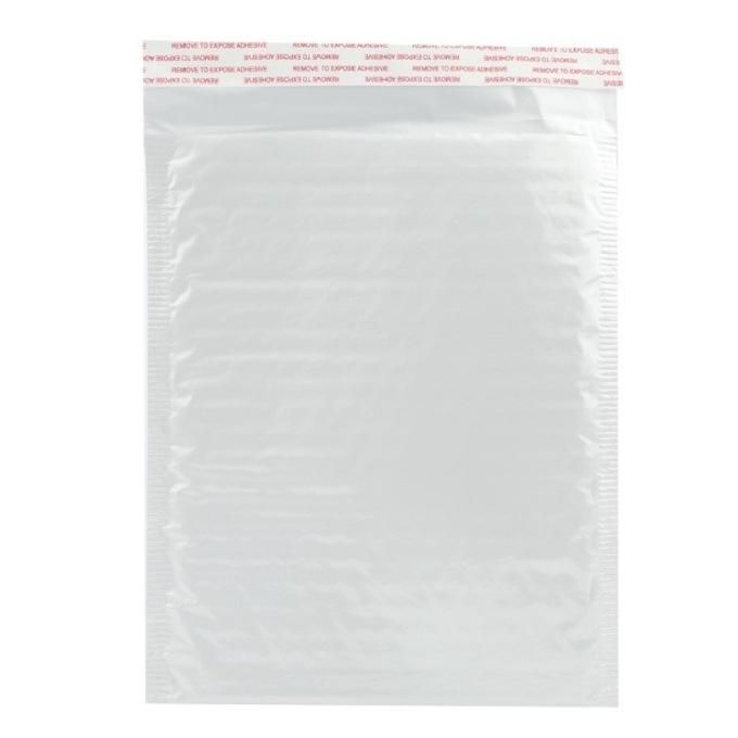 Custom Printed White Poly Bubble Mailer Packaging Express Bags