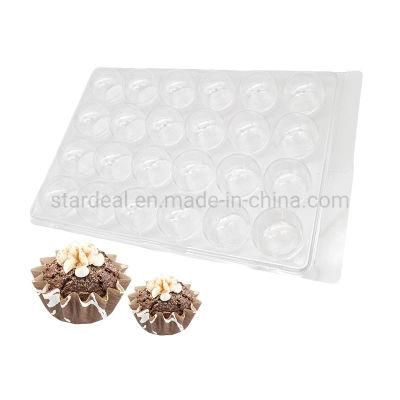 24 Cavity Clear Chocolate Truffle Pet Clamshell Blister Packaging