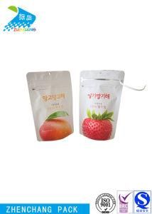 Dried Fruit Food Matte Printed Plastic Packaging Bag Double Zip Lock Pouch