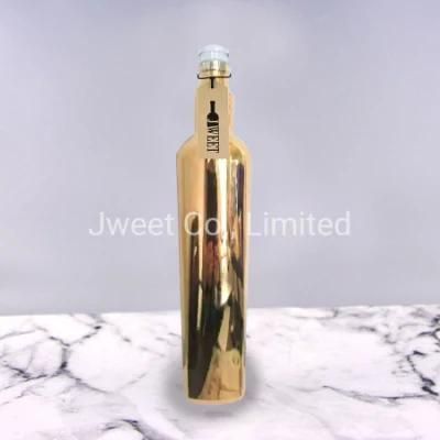 Rose Gold Plating Glass Liquor Bottle 750ml