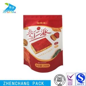 Printed Aluminum Foil QS Stand up Plastic Pouch Packaging Cake Bag China Supplier