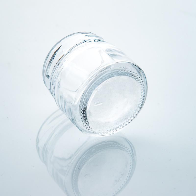 Wholesale 25ml-100ml Round Shape Glass Jar for Honey Jam Jelly with Metal Lid