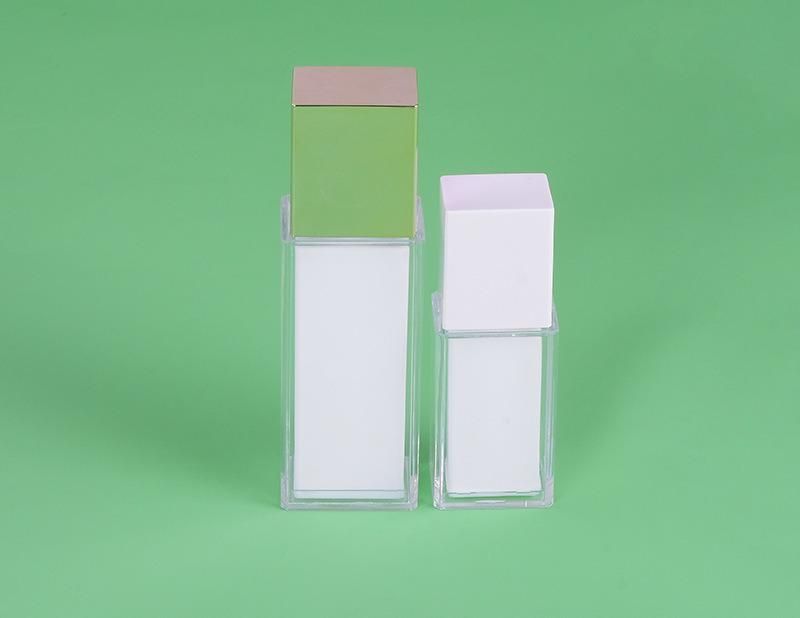 30ml 80ml 100ml 200ml Elegant Plastic Acrylic White Empty Lotion Serum Bottle for Skin Care Product