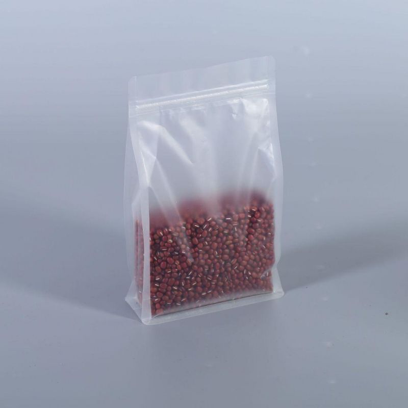 Shinny Finish Quad Seal Zipper Food Packaging Bag in Stock