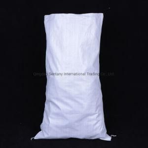 2021 China White Plastic PP Woven Bag for Sand Soil Gravel Flood Control