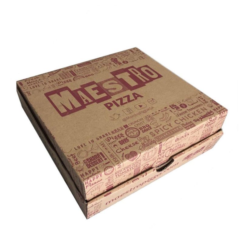 Flexo Printed Kraft Paper Food Packaging Box