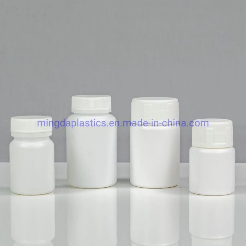 200ml Small Sloping Shoulder Plastic Medicine Packaging Round Bottle HDPE