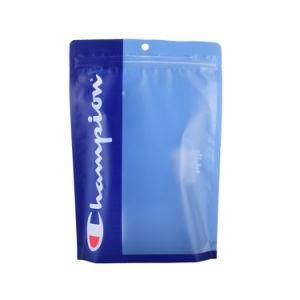 Bio Degradable Three Side Seal Zip Lock Zipper Plastic Products Plastic Bag Clothing Poly Underwear Cloth Packaging Bag with Hole