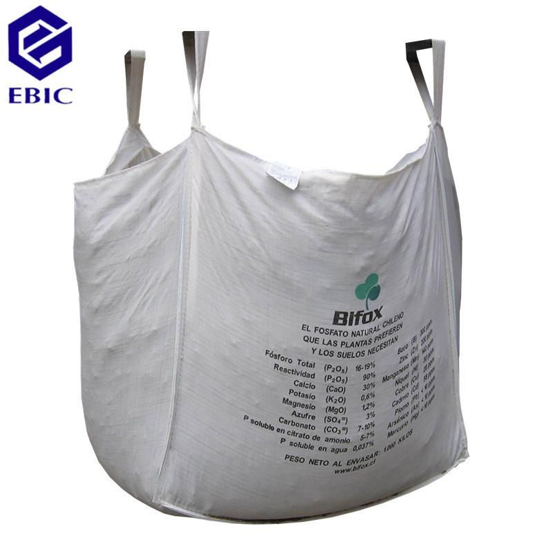 2000kgs Tubular 4 Cross Corner Loops Baffle Super Sack Ton Bulk Jumbo Big FIBC Q Bag