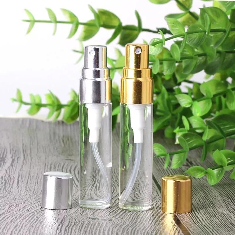 Portable 5ml Refillable Bottle Plastic and Aluminum Pressed Pump Spray Bottle Liquid Container Mini Travel Refillable Bottles