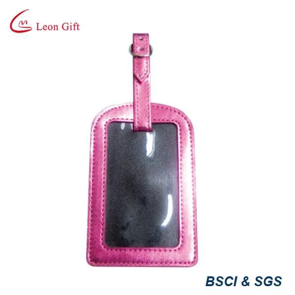 Simple PU Leather Label Luggage Tag for Airport