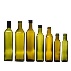 Environmental Protection Dark Green Kitchen Glass Olive Oil Bottle 100ml 250ml 500ml 750ml 1000ml