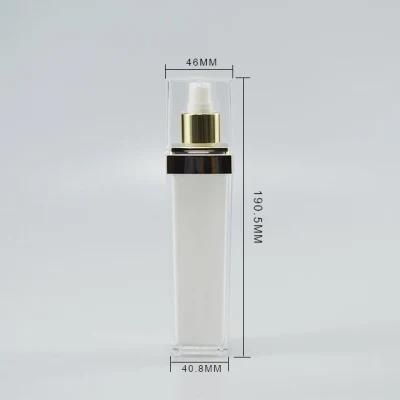 145ml Rose Gold Acrylic Square Luxury Lotion Bottle Cosmetic Bottle