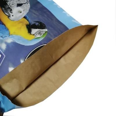 2 Ply 3 Layer Paper Sack Bag 15 Kg Size Parrot Feed Packing Bag