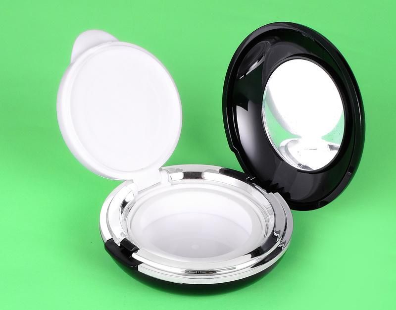 High-Grade Graceful Round Empty Bb Cream Cushion Case Air Cushion Case Compact Powder Case with Mirror