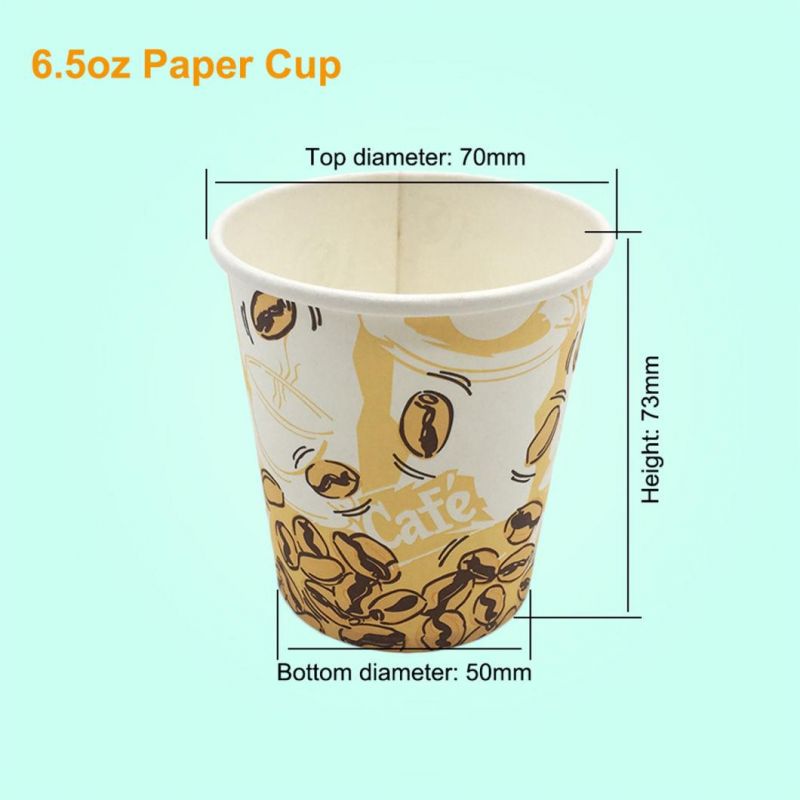 Custom Logo Professional Film Disposable Paper Cup Beverage Cup